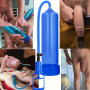 Cock vacuum pump 21,5 cm blue|® XLeathers|XLEATHERS|Pompes à pénis