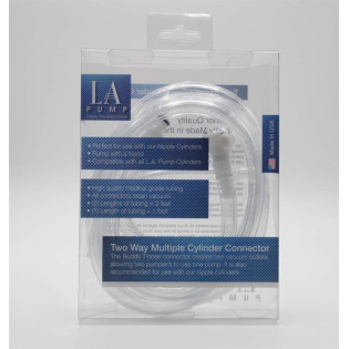 LA Pump Premium Two Way Multiple Cylinder Connector|TOY PLAYER|XLEATHERS|Pompes à pénis