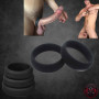 XLEATHERS DELUXE - SILICONE COCKRING noir|® XLeathers|XLEATHERS|Anneaux pour pénis