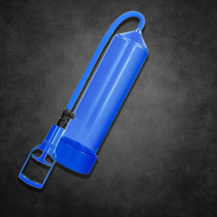 Cock vacuum pump 21,5 cm blue|® XLeathers|XLEATHERS|Pompes à pénis