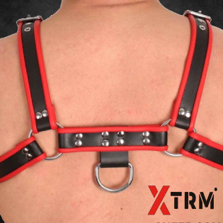 Obsidian Flame Harness|TOY PLAYER|XLEATHERS|BDSM Harness