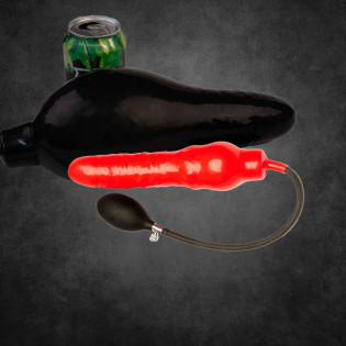STRETCH PUMPS PLUG-SCHWARZ-|TOY PLAYER|XLEATHERS|Analtoys