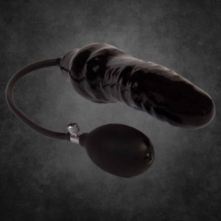 STRETCH PUMPS PLUG-SCHWARZ-|TOY PLAYER|XLEATHERS|Analtoys