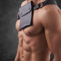 SLING POUCH - GENUINE LEATHER SHOULDER BAG|SAXOS.NET LEATHER|XLEATHERS|Harnais BDSM