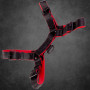 Titan BDSM robuster Harness Red/Schwarz|SAXOS.NET LEATHER|XLEATHERS|BDSM Harness