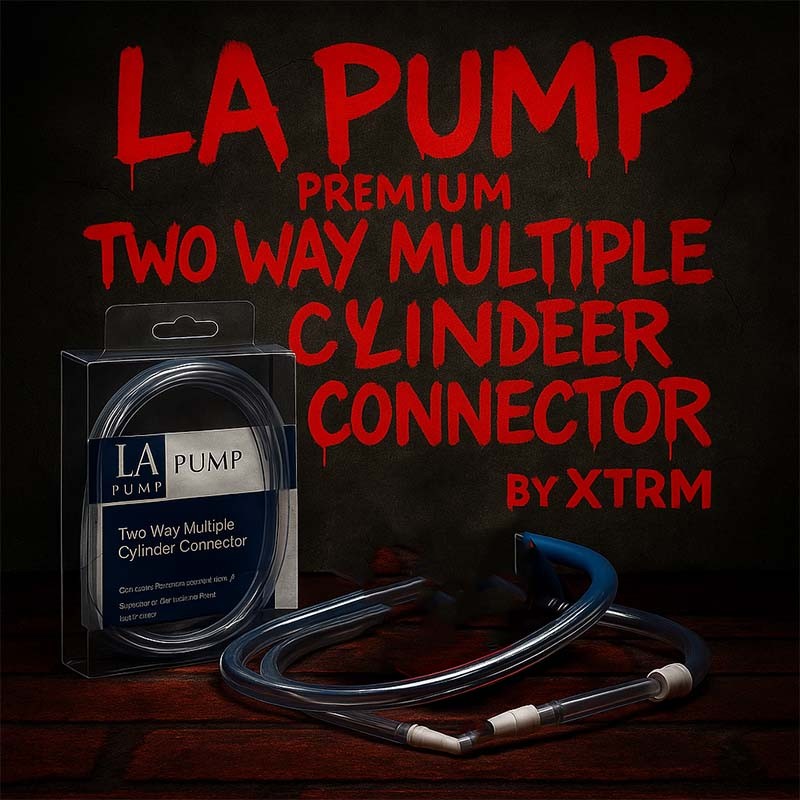 LA Pump Premium Two Way Multiple Cylinder Connector|TOY PLAYER|XLEATHERS|Pompes à pénis