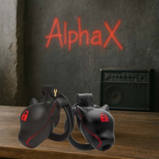 AlphaX Lock PupCage|Alpha X|XLEATHERS|Peniskäfige