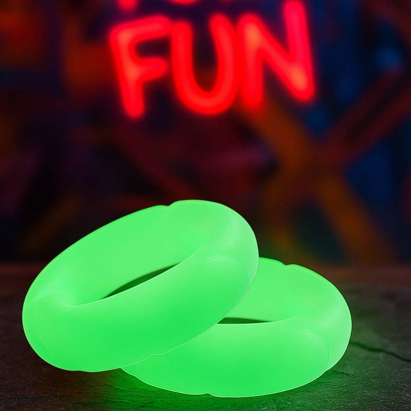 Ready Rings 2-Pack Glow in the Dark|SPORTFUCKER|XLEATHERS|Anneaux pour pénis