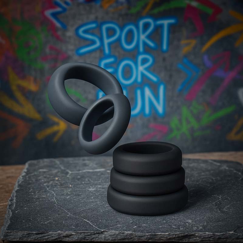 XLEATHERS DELUXE - SILICONE COCKRING schwarz|® XLeathers|XLEATHERS|Penisringe