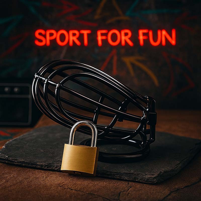 ALPHA X BLACK RUSH CAGE|® XLeathers|XLEATHERS|Peniskäfige