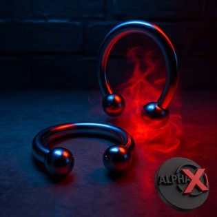 ALPHA X Inferno Lock|Alpha X|XLEATHERS|Anneaux de pénis en métal